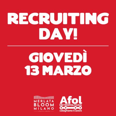 Recruiting Day 13 Marzo
