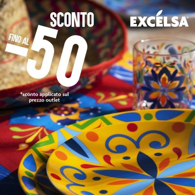 50% OFF, BIENVENIDO DA EXCÉLSA