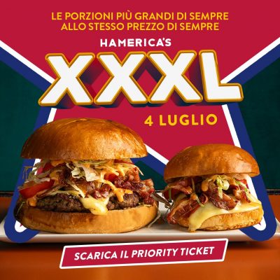 Indipendence Day + Hamerica’s XXXL: il 4 luglio si festeggia in grande!