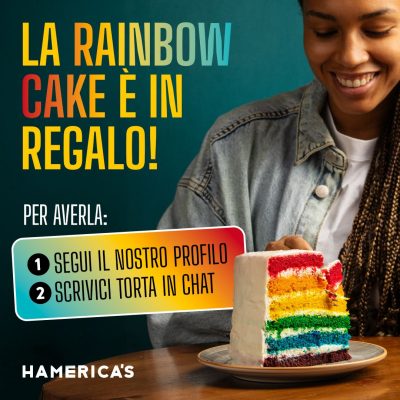 Rainbow cake limited edition by Hamerica’s