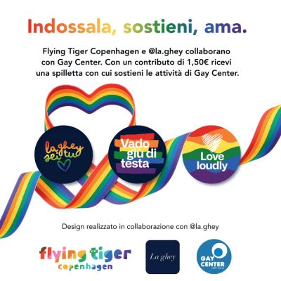 Indossala, sostieni, ama. La nuova campagna in collaborazione con Gay Center