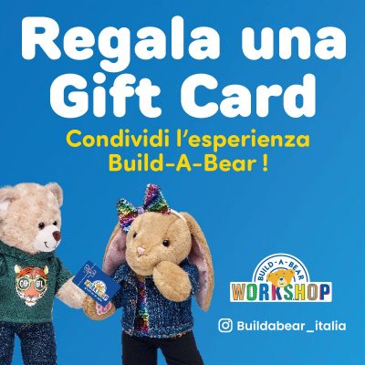 🎁 Con la Gift Card Build-A-Bear, il regalo perfetto è a portata di mano!