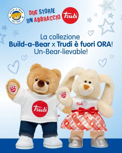 La collezione ⁠Build-a-Bear x Trudi è fuori ORA!⁠