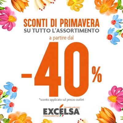 DAL -40%: RINNOVA LA TUA CASA CON EXCÉLSA
